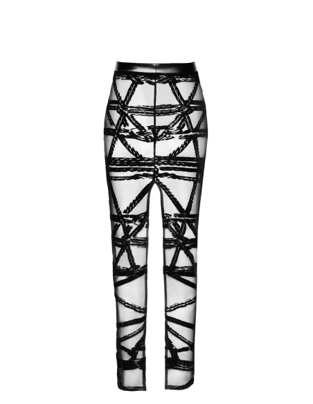 Jupe longue fendue Bondesque F360 - Noir Handmade